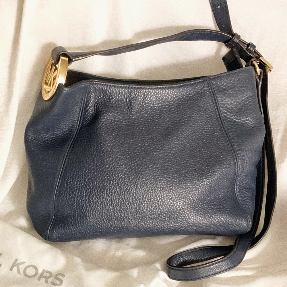 Michael Kors Fulton Blue Crossbody